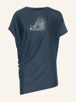 Super.Natural Koszulka Funkcyjna Flower Sneakers Z Wełną Merynosową blau