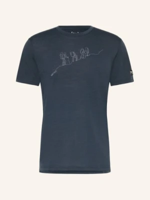 Super.Natural Koszulka Funkcyjna Hiking Z Wełną Merynosową blau