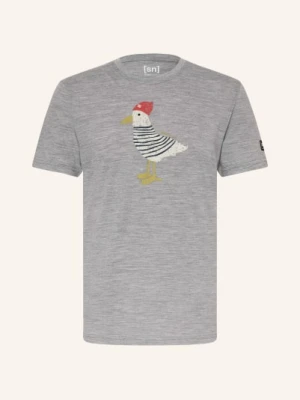 Super.Natural Koszulka Funkcyjna Johnny Z Wełną Merynosową grau