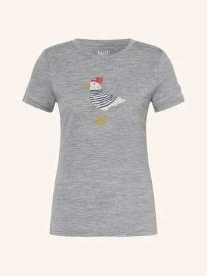 Super.Natural Koszulka Funkcyjna Jonny Z Wełną Merynosową grau