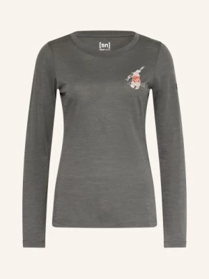 Super.Natural Koszulka Funkcyjna Lil Ski Bunny Z Wełną Merino grau