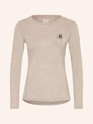 Super.Natural Koszulka Funkcyjna Lil Ski Bunny Z Wełną Merino gruen