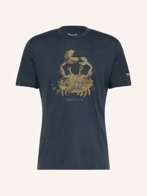 Super.Natural Koszulka Funkcyjna Mr Crab Z Wełną Merynosową blau