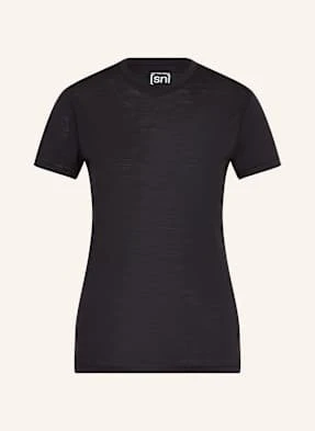 Super.Natural Koszulka Funkcyjna sierra140 Z Wełną Merino schwarz