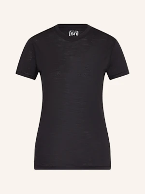 Super.Natural Koszulka Funkcyjna sierra140 Z Wełną Merino schwarz