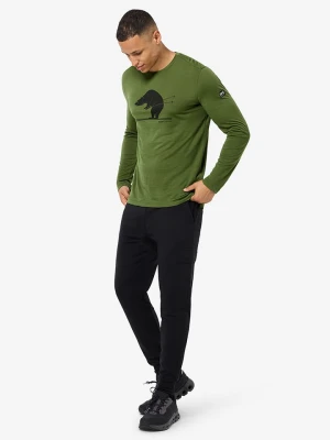 super.natural Koszulka funkcyjna "Ski Karl" w kolorze khaki rozmiar: XL