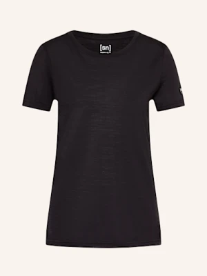 Super.Natural Koszulka Funkcyjna The Essentiel Z Wełną Merino schwarz