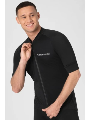 super.natural Koszulka kolarska "Gravier" w kolorze czarnym rozmiar: XL