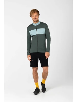 super.natural Koszulka kolarska "Gravier" w kolorze zielono-błękitnym rozmiar: M