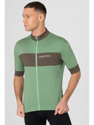 super.natural Koszulka kolarska "Gravier" w kolorze zielonym rozmiar: XL