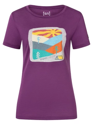 super.natural Koszulka "Mountain Art" w kolorze fioletowym rozmiar: S
