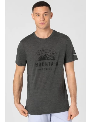 super.natural Koszulka "Mountain Lovers" w kolorze antracytowym rozmiar: M
