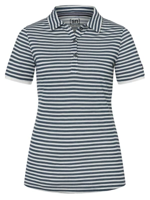 super.natural Koszulka polo w kolorze granatowo-białym rozmiar: S