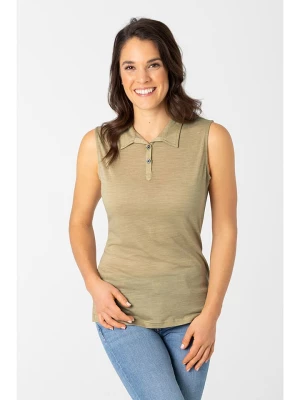 super.natural Koszulka polo w kolorze khaki rozmiar: XS