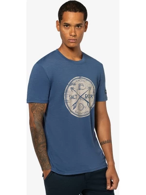 super.natural Koszulka "Salt&Rock" w kolorze niebieskim rozmiar: S