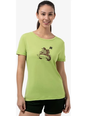 super.natural Koszulka "Supermotor Bear" w kolorze zielonym rozmiar: L