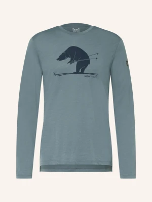 Super.Natural Koszulka Z Długim Rękawem Karl Z Wełną Merino blau