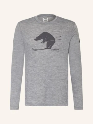 Super.Natural Koszulka Z Długim Rękawem Karl Z Wełną Merino grau
