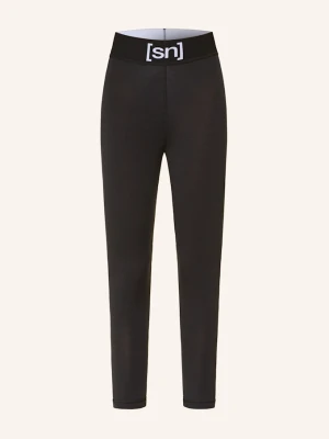 Super.Natural Legginsy 3 / 4 Tundra 175 Z Wełną Merino schwarz CZARNY