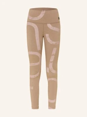 Super.Natural Legginsy Capital Logo Z Wełną Merino beige