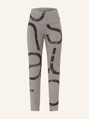 Super.Natural Legginsy Capital Logo Z Wełną Merino grau