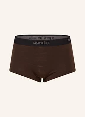 Super.Natural Majtki Funkcyjne tundra175 Boyfriend Z Wełny Merino braun