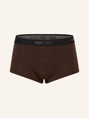 Super.Natural Majtki Funkcyjne tundra175 Boyfriend Z Wełny Merino braun