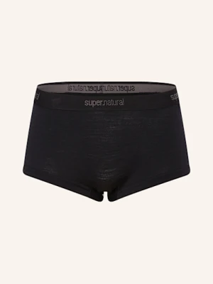 Super.Natural Majtki Funkcyjne tundra175 Boyfriend Z Wełny Merino schwarz