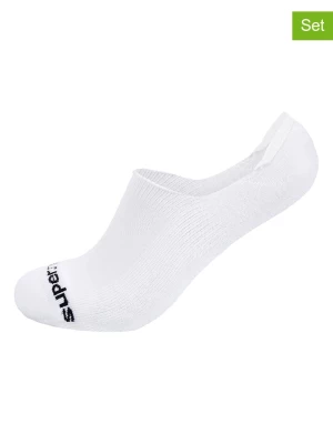 super.natural Skarpety-stopki (2 pary) "Invisible Socks" w kolorze białym rozmiar: 42-45