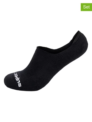 super.natural Skarpety-stopki (2 pary) "Invisible Socks" w kolorze czarnym rozmiar: 45-48