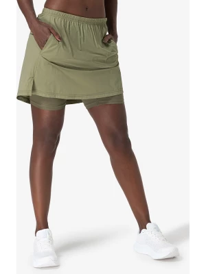 super.natural Spódnica sportowe "Hiking" w kolorze khaki rozmiar: M