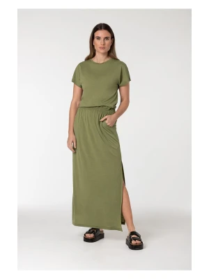 super.natural Sukienka "Feel Good" w kolorze khaki rozmiar: M