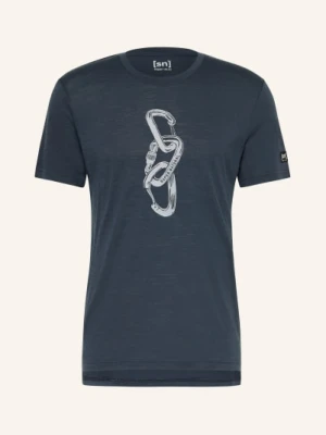 Super.Natural T-Shirt Carabineri Z Wełną Merino blau