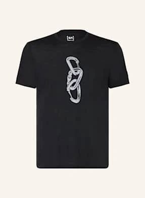 Super.Natural T-Shirt Carabineri Z Wełną Merino schwarz