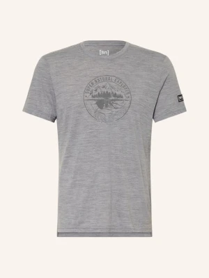 Super.Natural T-Shirt Exploring Z Wełną Merynosową grau SZARY