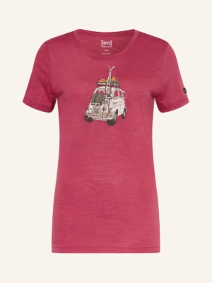 Super.Natural T-Shirt Little Heartwood Z Dodatkiem Wełny Merino rot