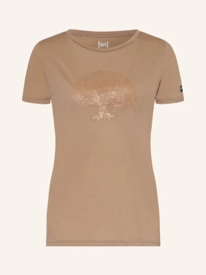 Super.Natural T-Shirt Tree Of Knowledge Z Wełną Merino beige