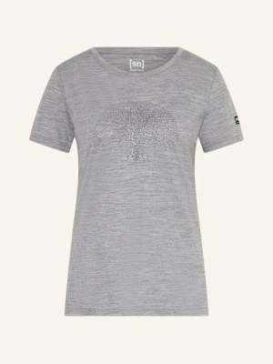 Super.Natural T-Shirt Tree Of Knowledge Z Wełną Merino grau