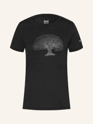 Super.Natural T-Shirt Tree Of Knowledge Z Wełną Merino schwarz