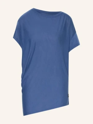 Super.Natural T-Shirt Yoga Loose Z Wełną Merino blau