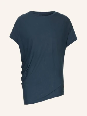 Super.Natural T-Shirt Yoga Loose Z Wełną Merino blau