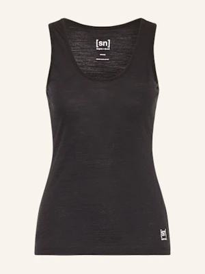 Super.Natural Tank Top Sierra 140 Z Wełną Merino schwarz