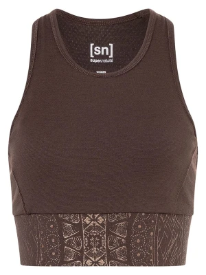 super.natural Top funkcyjny "Arabesque" w kolorze brązowym rozmiar: M