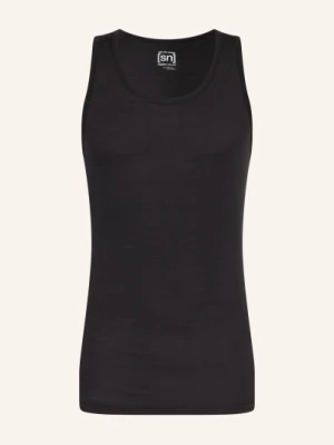 Super.Natural Top Z Bielizny Funkcjonalnej sierra140 Z Wełną Merynosową schwarz