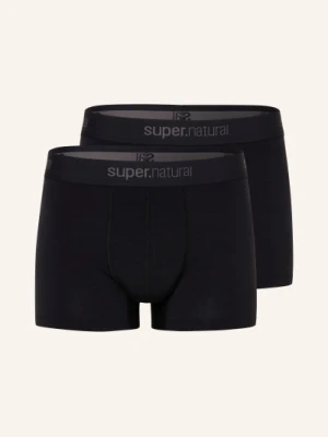 Super.Natural Zestaw 2 Sztuk Bielizny Funkcyjnej – Bokserki tundra175 Boxer Z Wełną Merynosową schwarz