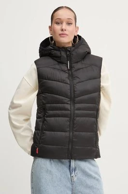 Superdry bezrękawnik damski kolor czarny zimowy W5011715A-02A