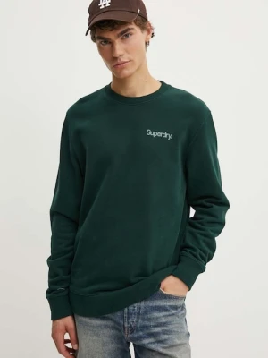 Superdry bluza bawełniana zielony