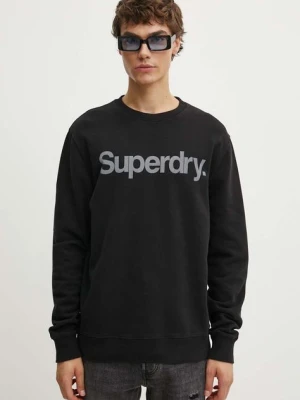 Superdry bluza bawełniana męska kolor czarny z nadrukiem M2013738A-02A