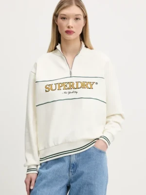 Superdry bluza damska kolor biały z aplikacją W2012253A-71D