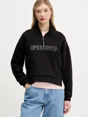 Superdry bluza damska kolor czarny z nadrukiem W2012295A-02A